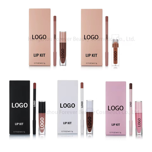 Ensemble de gloss à lèvres liquide hydratant à la vitamine E, vegan, couleur nude, haute pigmentation, crayon à lèvres mat longue tenue, kit de maquillage nourrissant pour les lèvres - Product Image 5