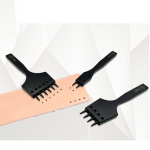 DIY Industrial Grade Couro Hole Puncher Removível Circle Punch e <span class=keywords><strong>Craft</strong></span> cinzel Kits de corte Row Hole Punch Tool - Product Image 1