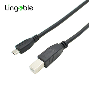 1M Micro tipo <span class=keywords><strong>C</strong></span> <span class=keywords><strong>USB</strong></span> 2,0 macho USB2.0 B macho <span class=keywords><strong>OTG</strong></span> Cable Convertidor para Piano Electrónico impresora decodificador Cables teléfonos móviles PVC - Product Image 1