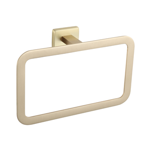 Set di 6 <span class=keywords><strong>Accessori</strong></span> per Bagno in Oro Spazzolato, Design Quadrato, Montaggio a Parete - Product Image 3