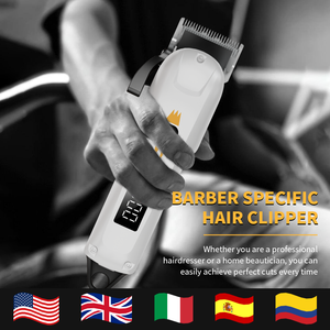 Kit de Barbería LILIPRO Profesional, Recortadora de Cabello con Cuchilla en T de Corte <span class=keywords><strong>Cero</strong></span>, <span class=keywords><strong>Afeitadora</strong></span> Eléctrica, Recortadora de Cabello Recargable para Hombres - Product Image 5
