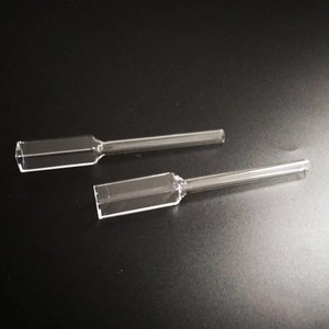 Cellule de cuvette de quartz de fluorimètre de longueur de chemin de 3.5ml 10mm avec tube de joint gradué - Product Image 1