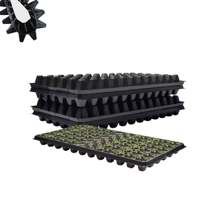 Bandejas de germinación de plástico PET de 21, 32, 50, 66, 72, 98, 105, 128 y 200 celdas para siembra y cultivo de semillas, bandejas de vivero para plántulas - Product Image 1