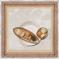 Elegante Moderne Holz-Servierplatten |   Einweg-Sushi-Dessert-Geschirrset |   Party-Servierteller |   Restauranttisch