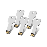 Clé USB en métal en forme de clé, logo personnalisé, 8 Go, 16 Go, 32 Go, 64 Go, 128 Go, pour cadeaux d'entreprise