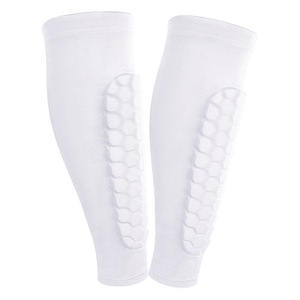 Equipaggiamento protettivo per sport all'aperto elastico in Nylon a nido d'ape antiurto al polpaccio ginocchiera <span class=keywords><strong>parastinchi</strong></span> caldi per il calcio - Product Image 6