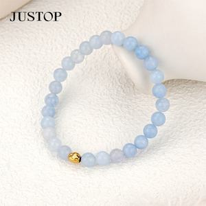 Turquoise Trendy Beaded Elastic <b>Stretch</b> <b>Bracelet</b> for Unisex Fashion - Product Image 1
