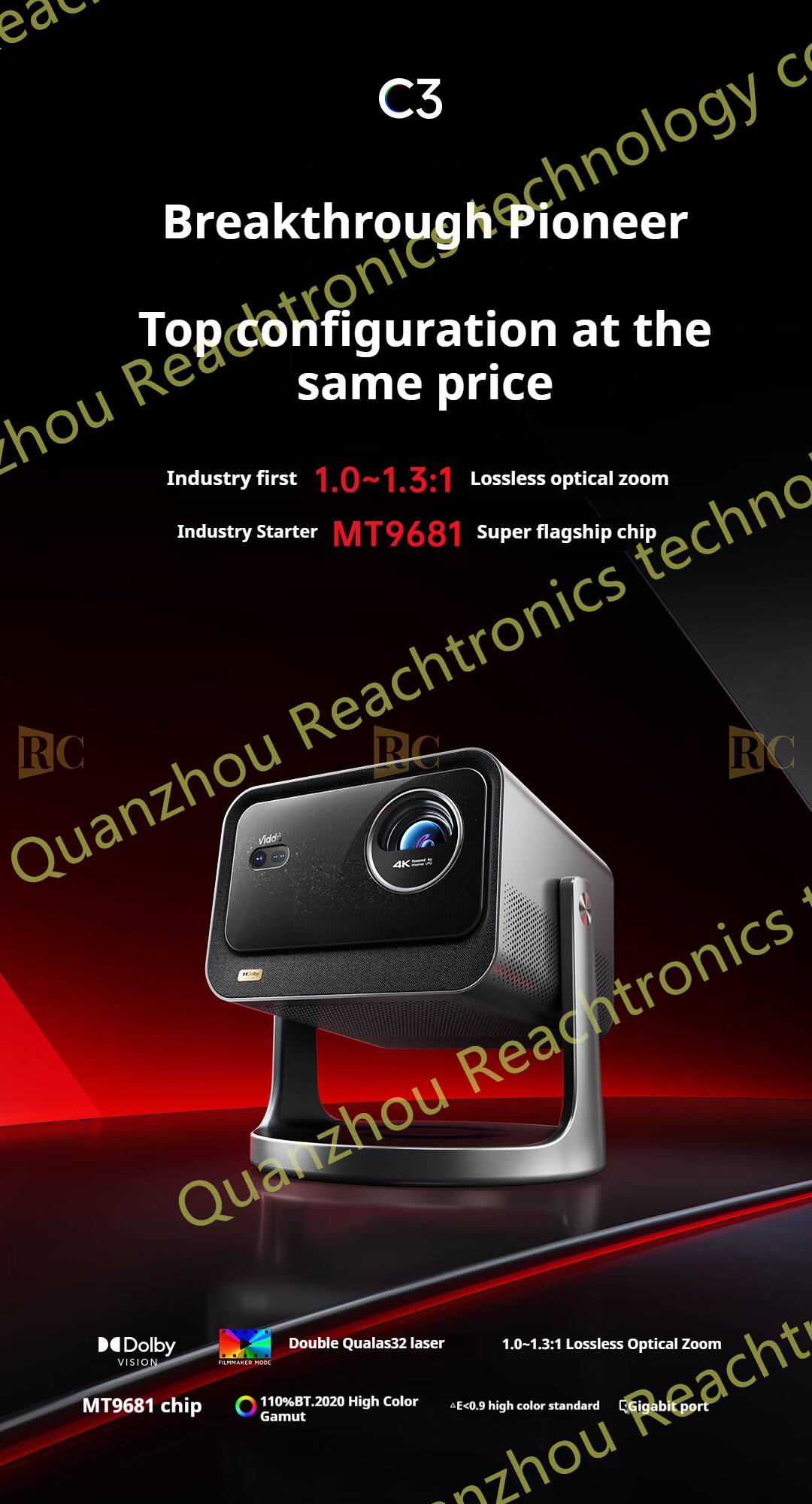 Original Hisense Vidda C3 Ultra Highlight Edition 4K Tri-color