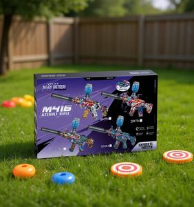 Fucile d'assalto elettrico Unik M416 Gel Blaster con luci e infrarossi per bambini dagli 8 ai 13 anni, giocattolo in plastica a tema sportivo - Product Image 2