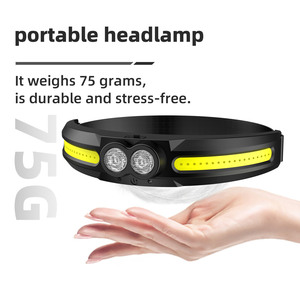 Recargable portátil COB <span class=keywords><strong>Sensor</strong></span> de movimiento faro impermeable correr al aire libre Camping pesca faro - Product Image 3