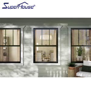 Hurricane Impact Fenêtre suspendue simple Cadre en aluminium personnalisé Offre Spéciale de Floride et des Caraïbes fenêtre coulissante verticale avec filet volant - Product Image 5