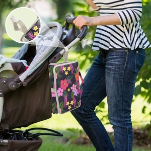 Best Selling Custom Hawaiian Tropical Flower Waterproof Diaper Changing <b>Mat</b> Baby Portable Foldable <b>Nappy</b> Changing Pad Bag - Product Image 5
