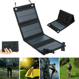 Panel Solar Portátil Plegable de 10W en Bolsa |   Cargador USB para Teléfono para Acampar al Aire Libre - Product Image 3