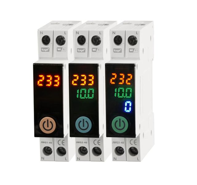 Tuya WiFi Smart Switch 63A Miniature Circuit Breaker with Voice Control Copper 6kA 230V Abongl
