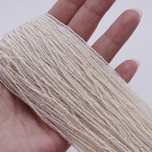 Perles d'eau douce naturelles en vrac de 50 cm, 1-1,2 mm, de Zhuji, pour la fabrication de bijoux faits main - Product Image 2