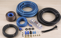 Kit de câblage pour amplificateur audio de voiture 0GA OFC, kit d'installation d'amplificateur complet avec câble de haut-parleur 10GA