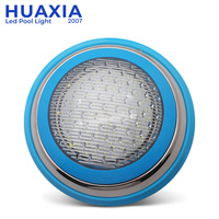 Projecteur LED RGB 18W coloré pour piscine, étanche IP68, télécommande RF, basse tension 12V, acier inoxydable