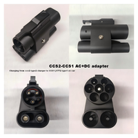 500A 2026 CCS2 zu CCS1 AC+DC Adapter Typ 2 zu Typ 1 J1772 EV-Adapter für Amerikanische Autos/Hyundai-Autos Kia EV6