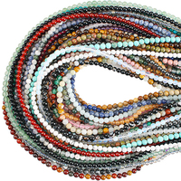 Perles en pierre naturelle en gros : Améthyste, Citrine, Quartz Rose, Cristal, Pierres précieuses pour la fabrication de bijoux DIY, 4 6 8 10 12 MM, 38CM, Chine