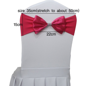 Fajas de silla de boda de gran oferta para decoración de eventos, decoración de Ceremonia de lazo de silla - Product Image 2
