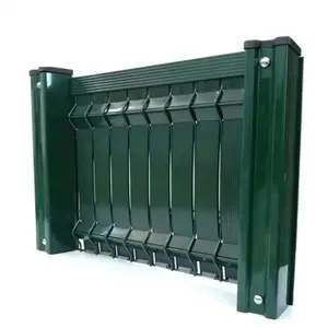 Marco de hierro a prueba de agua 3D Curved Nature Screen Fence Square Plastic Slat Privacy Trills Wire Gate - Product Image 1
