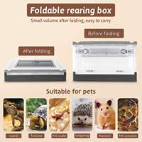 Boîte d'alimentation pour reptiles Cage d'élevage de hamster Terrarium Réservoir pour grenouille Scorpion