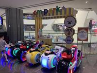 Panda Ride Voiture Électrique Populaire pour Enfants 24V 2 Joueurs, Équipement d'Attraction pour Centres Commerciaux, Fêtes Foraines et Parcs d'Attractions Intérieur/Extérieur