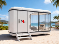 Casa Cápsula Inteligente Prefabricada Modular Portátil y Desmontable M3 Moderna de 20 pies/40 pies para Exteriores, Parques y Patios