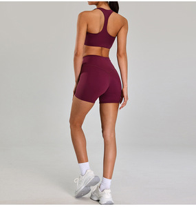 Women Halter U Neck Racerback Sports Bra Removable Padded Buttery Soft <b>Low</b> Impact Yoga Crop <b>Top</b> Gym Pilates Workout Bra OEM ODM - Product Image 5