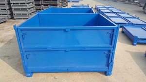 Nhiệm vụ nặng nề Euro hình chữ nhật mạ kẽm kim loại <span class=keywords><strong>container</strong></span> hàng hóa & Thiết bị lưu trữ cho hiệu quả Giao thông vận tải và lưu trữ - Product Image 3