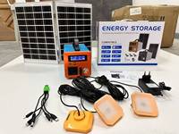 Sistema de Almacenamiento de Energía Solar de 200W para Montaje en Pared Exterior con Batería de Iones de Litio, Inversor de Bomba Solar Fuera de la Red