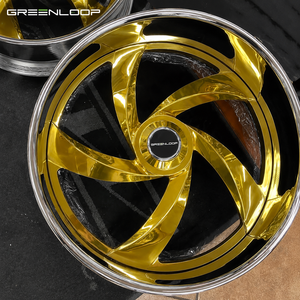 Jantes forgées en deux parties Greenloop 20 22 24 26 28 pouces, grandes jantes personnalisées adaptées à Chevrolet Impala SS, Cutlass <span class=keywords><strong>Vert</strong></span>, Chevy C10 Truck - Product Image 1