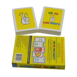 定制印刷贸易儿童记忆卡纸本宾果照耀卡片游戏盒