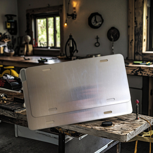 Matrícula de coche en blanco, rojo y negro, metal de aluminio, tamaño <span class=keywords><strong>4</strong></span> "<span class=keywords><strong>X</strong></span> <span class=keywords><strong>7</strong></span>" y 6 "<span class=keywords><strong>x</strong></span> 12" en stock - Product Image 1