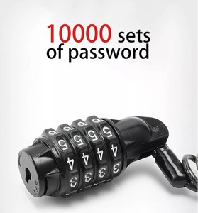 Cerradura de <span class=keywords><strong>Cable</strong></span> de seguridad para rueda de motocicleta, accesorio antirrobo de fabricación profesional - Product Image 4