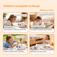 Walului KI-gesteuerter Interaktiver Intelligenter Roboter-Begleiter Geschichtenerzähler KI-betriebenes Spielzeug ChatGPT Sicheres Weiches Haustier Emotionales Plüschtier