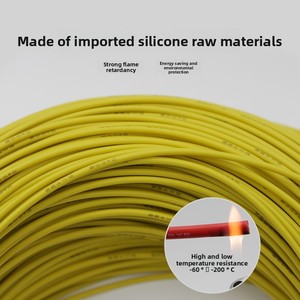 Câble <span class=keywords><strong>électrique</strong></span> HIMNO 2/0 multibrin en caoutchouc silicone souple <span class=keywords><strong>gaine</strong></span> RV 600V IP67, fil de cuivre étamé 22/0 AWG, câblage AWM - Product Image 5