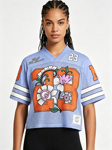 Ensemble deux pièces pour femme, style streetwear, avec motif numérique de baseball de haute qualité, comprenant un t-shirt à manches courtes et un short, collection 2026 - Product Image 2