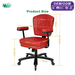 كراسي كازينو مستعملة للبيع من مصنع الكراسي، كراسي كازينو معدنية، كراسي كازينو للألعاب الإلكترونية، كراسي كازينو من البولي فينيل كلوريد مع مسند للذراعين WS1844 - Product Image 2