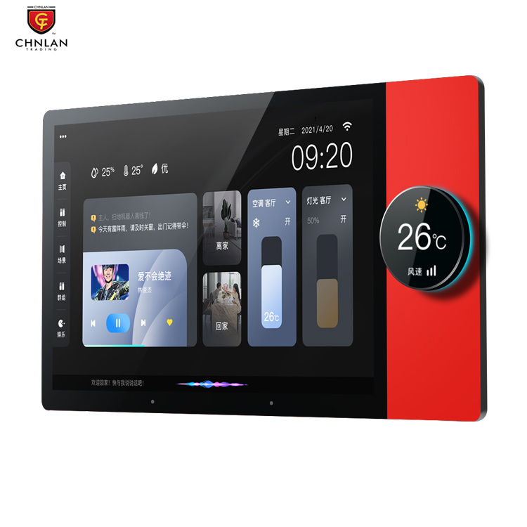 Умный выключатель Tuya, 8 дюймов, панель с поворотной кнопкой, встроенный Zigbee hub, Android BT, Wi-Fi, настенный усилитель для умного дома