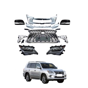 Ventas de fábrica LX570 Kit de carrocería Piezas de modificación de actualización de parachoques delantero para <span class=keywords><strong>Lexus</strong></span> 2008-2015 LX570 Compatible con el modelo <span class=keywords><strong>2016</strong></span> - Product Image 1