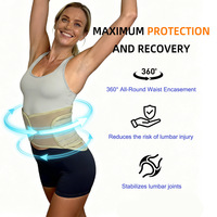 Ceinture de soutien lombaire et abdominal 2-en-1 réglable, respirante et écologique pour usage universel