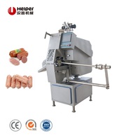 Machine industrielle automatique de double clipage avec moteur/pompe pneumatique pour la production de saucisses et de jambon, capacité de 1 tonne/heure