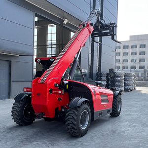 Fabricant professionnel de chariot élévateur télescopique compact de 2500 kg, hauteur de levage de 6 m, avec benne, niveleuse et lance à balles pour travaux municipaux - Product Image 3