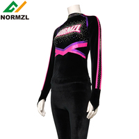 Normzl personnalisé sublimé respirant dernière conception femmes Logo conception fait pom-pom girl danse uniforme tenue d'échauffement