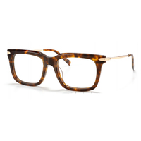 Montura Óptica Retro de Alta Calidad, Cuadrada, Hecha a Mano en Italia, Gafas Gruesas para Hombre y Mujer, Logotipo Personalizado, Gafas de Acetato