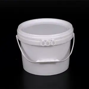 Empty Plastic Container 6 Liter Food Grade PP Material Packaging Bucket For Water Liquid Paint