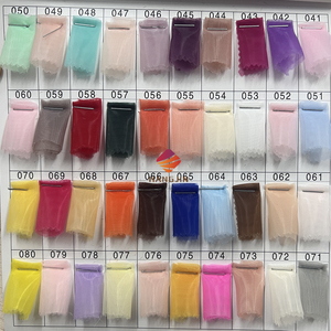 Chất Lượng Cao Trong Suốt Màu Da Nâu Ánh Sáng Lung Linh Organza Vải Lụa Sáng Mềm Mại Mịn Organza Vải Tuyn Vải Cho Váy Cưới - Product Image 6
