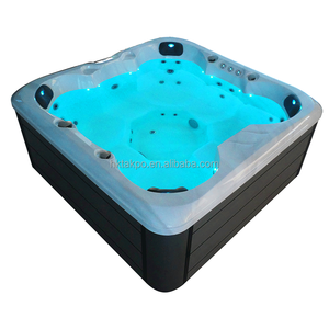 Professional <b>Massage</b> Bathtub 4 to 7 <b>Person</b> Hotel Resort Spa Center Spa Tub Hot Water Bathtub - Product Image 3