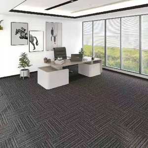 Grande surface aéroport entreprise anti-rayures <span class=keywords><strong>PVC</strong></span> revêtement de sol <span class=keywords><strong>isolation</strong></span> phonique clic carré couture tapis - Product Image 1